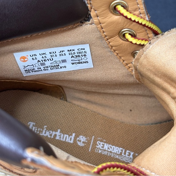 Timberland 6” Inch Premium Women’s Size 6.5 Boots Nubuck Wheat - Picture 10 of 10
